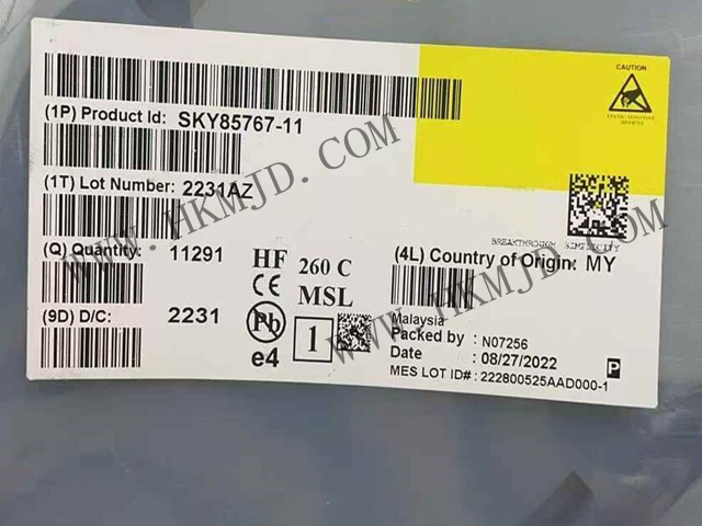 現(xiàn)貨供應(yīng)【SKY85767-11】高性能WiFi 6前端模塊（FEM），34.5dB高增益