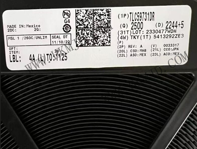TI TLC59731DR 3通道8位PWM LED驅(qū)動器，支持單線接口